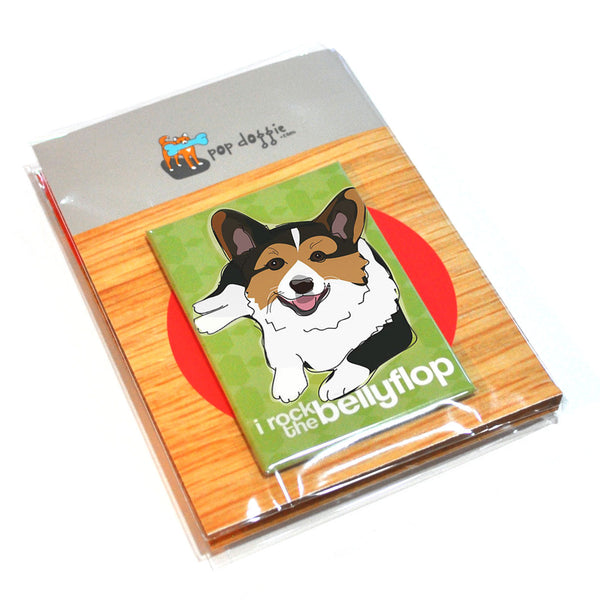 Corgi Dog Magnet Four Pack - Tri Color