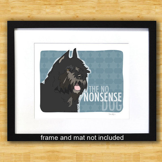 Bouvier des Flandres Art Print - No Nonsense Dog