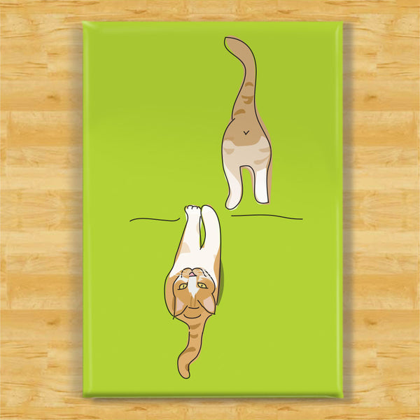Cat Magnet - Clean/Dirty Dishwasher - Orange Tabby Cat