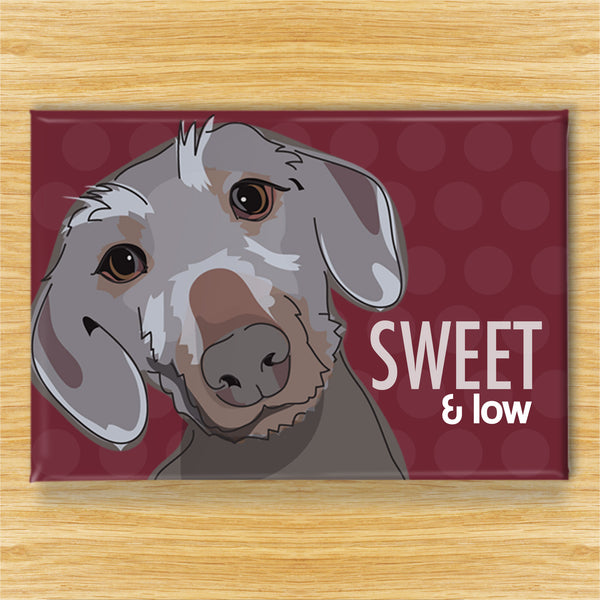 Dachshund Magnet - Sweet and Low - Wirehaired Dachshund