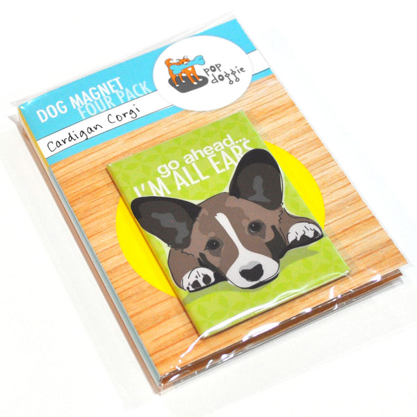 Cardigan Corgi Dog Magnet Four Pack