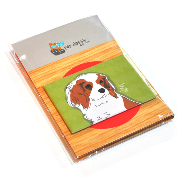 Cavalier King Charles Spaniel Dog Magnet Four Pack