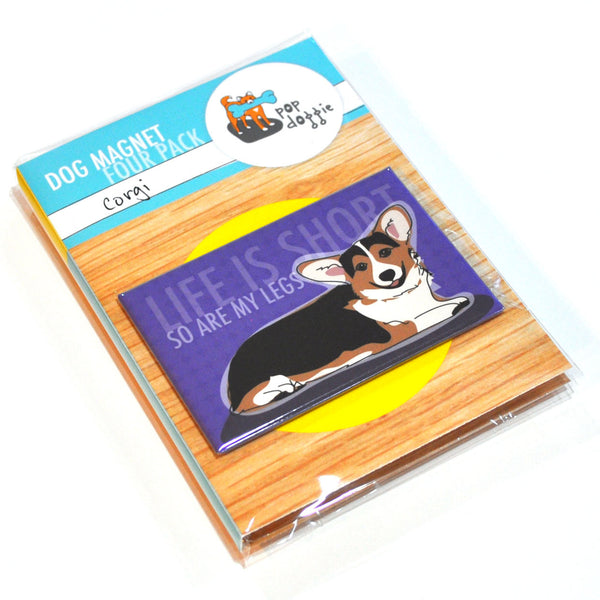Corgi Dog Magnet Four Pack - Tri Color
