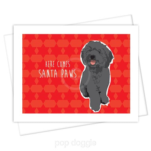 Labradoodle Christmas Card