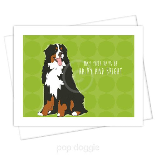 Bernese Mountain Dog Christmas Card