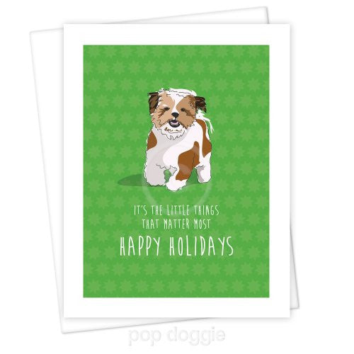 Shih Tzu Christmas Card