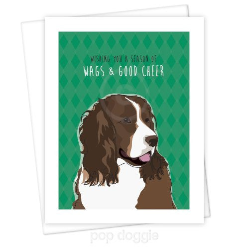 Springer Spaniel Christmas Card