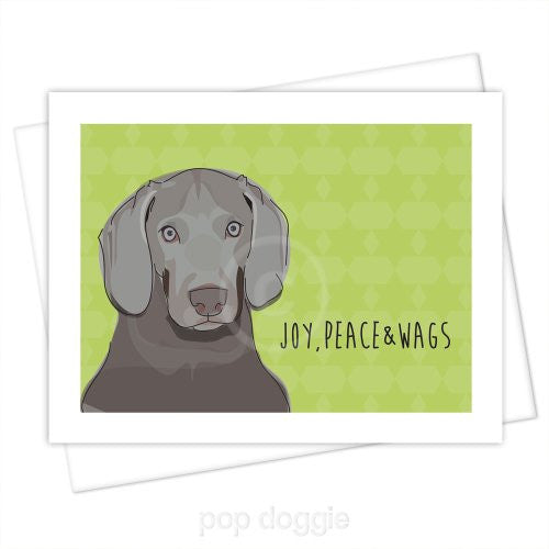 Weimaraner Christmas Card