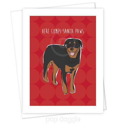 Rottweiler Christmas Card