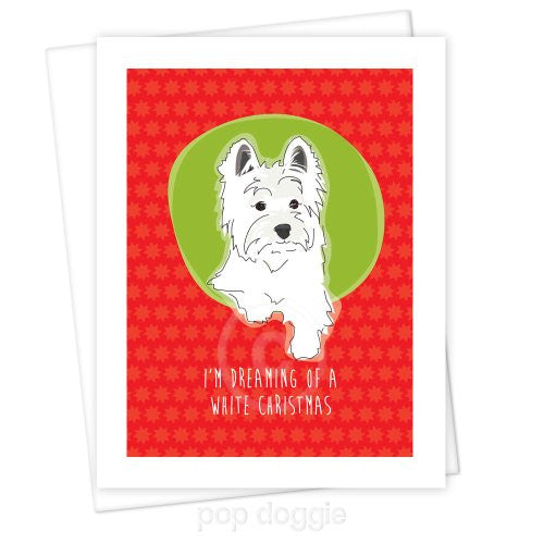 Westie Christmas Card