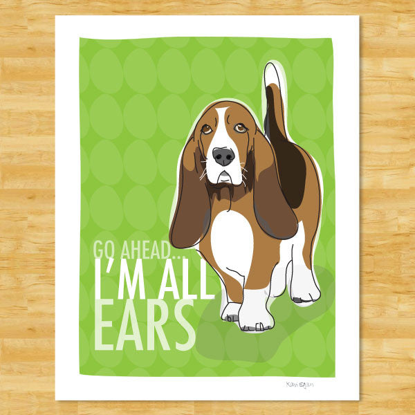 Basset Hound Art Print