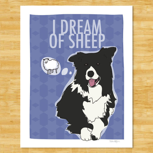 Border Collie Art Print