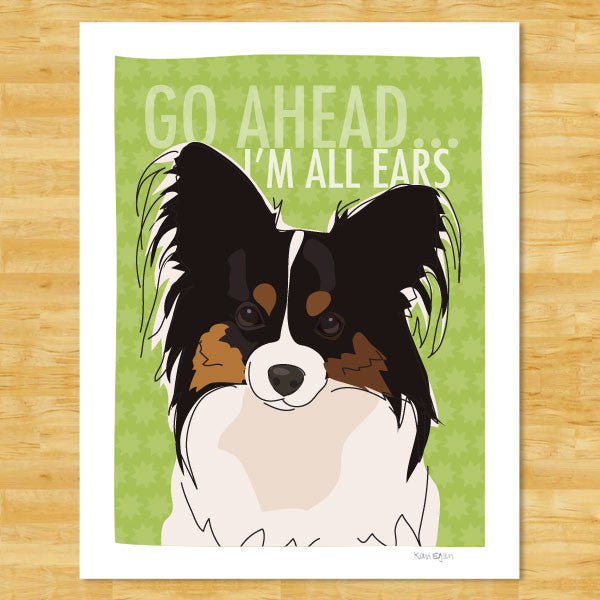 Papillon Art Print