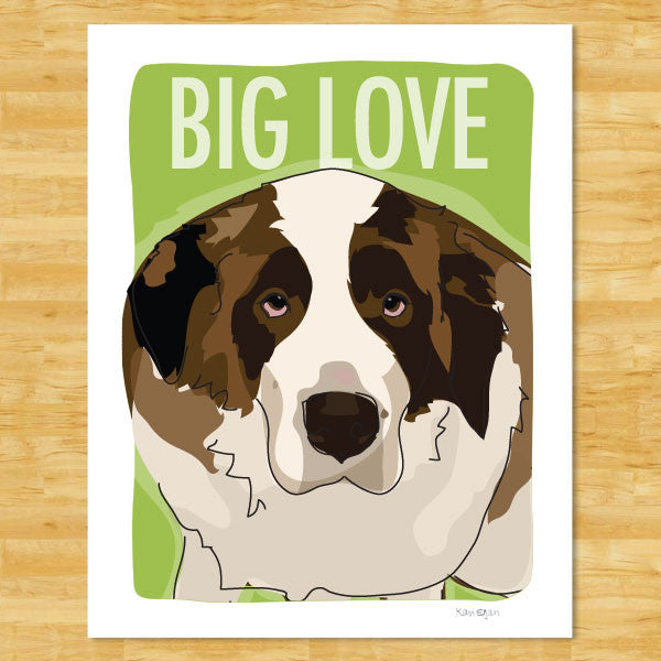 St. Bernard Art Print 