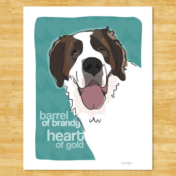 St. Bernard Art Print 