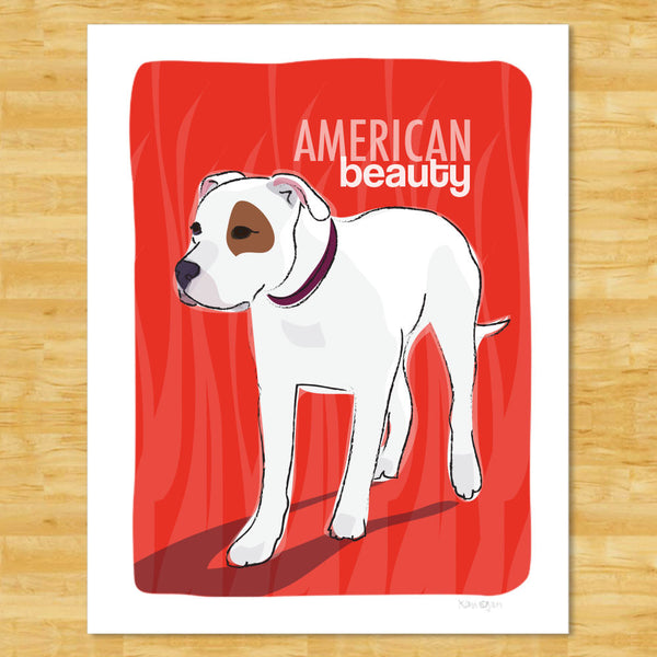 American Bulldog Art Print