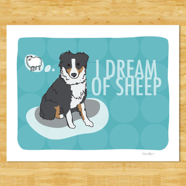 Australian Shepherd Art Print