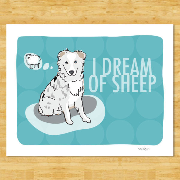 Australian Shepherd Art Print