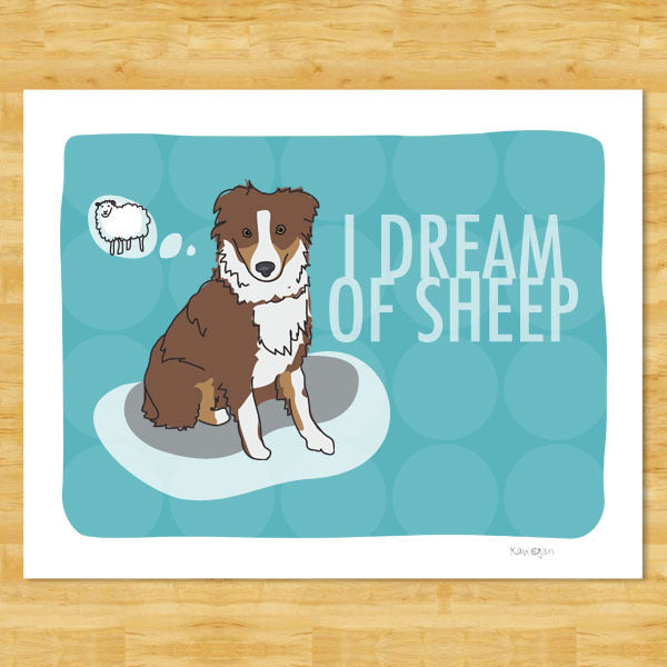 Australian Shepherd Art Print