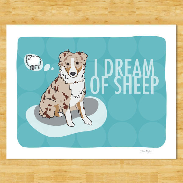 Australian Shepherd Art Print