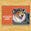 Australian Shepherd Magnet - Wiggle Butt - Blue Merle Aussie