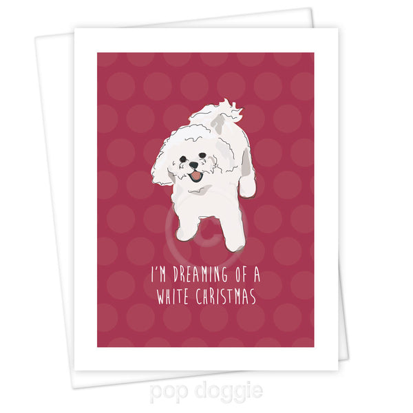 Bichon Frise Christmas Card