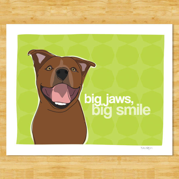 Pit Bull Art Print