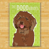 Chocolate Labradoodle Magnet