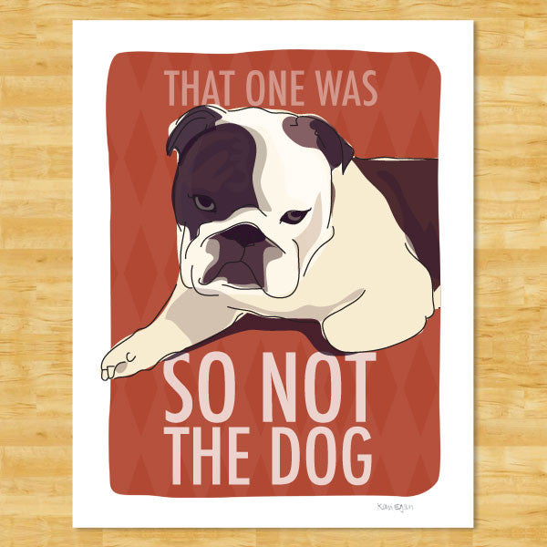 Bulldog Art Print