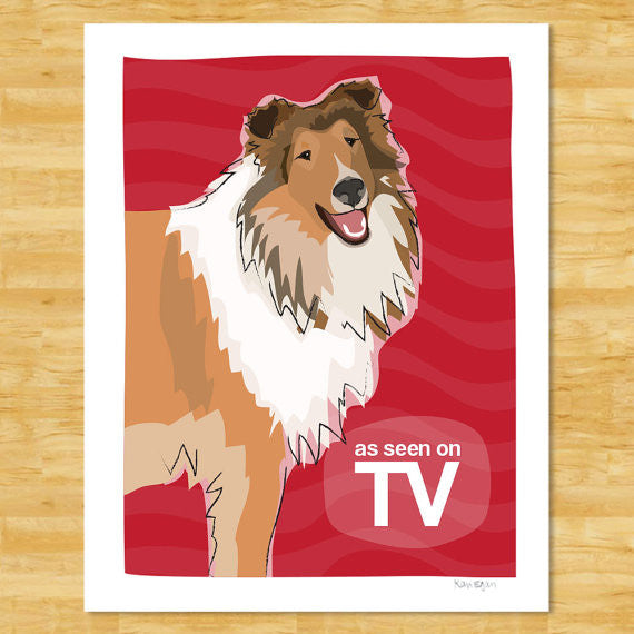 Collie Art Print