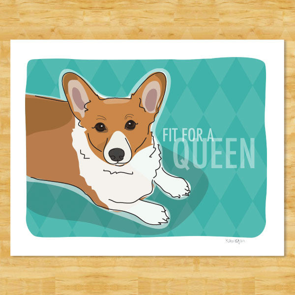 Corgi Art Print