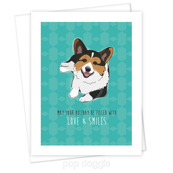 Corgi Christmas Card