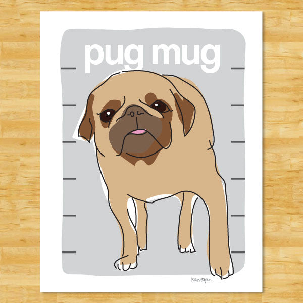 Pug Art Print 