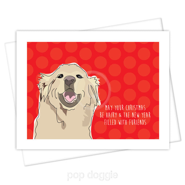 Golden Retriever Christmas Card