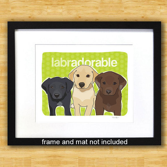 Labrador Retriever Art Print - Labradorable