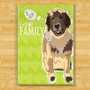 Leonberger Magnet - Heart Family