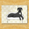 Black Great Dane Magnet