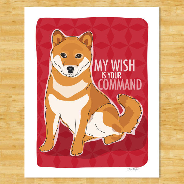 Shiba Inu Art Print 