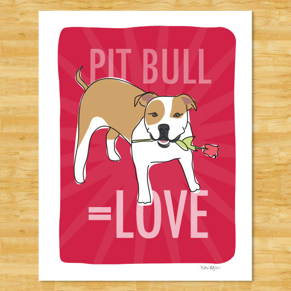 Pit Bull Art Print