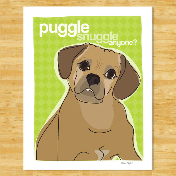 Puggle Art Print