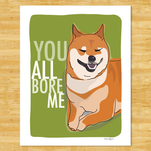 Shiba Inu Art Print 