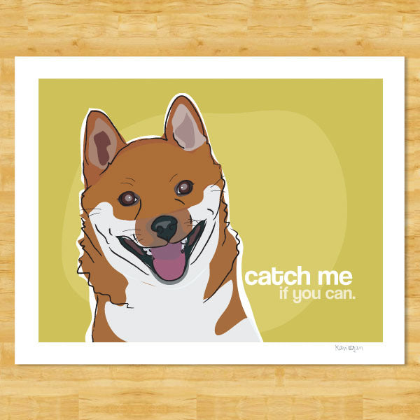 Shiba Inu Art Print 