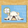 White Bulldog Magnet